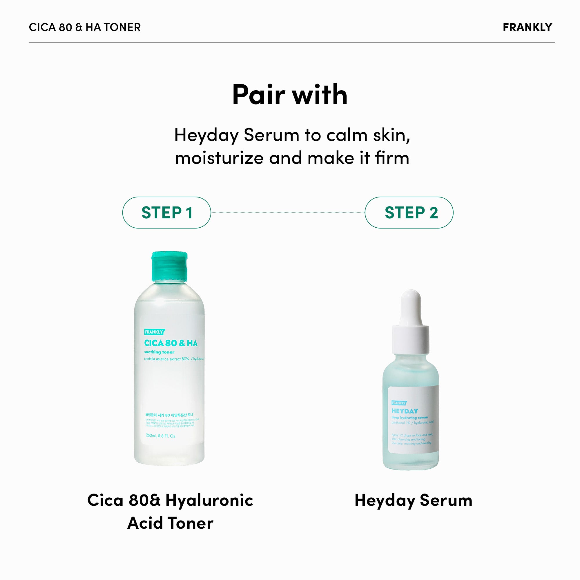 Cica Hyalon Routine CICA 80 & Hyaluronic Acid Toner – FRANKLY